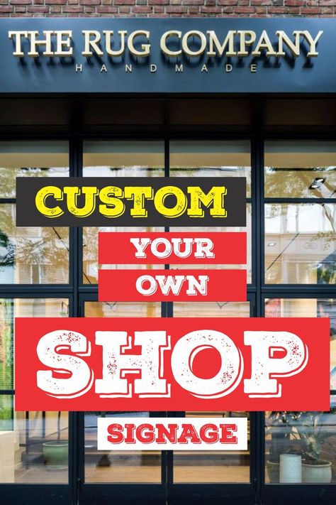 Design your own shopfront signage with me, great look with super impression signage Shopfront Signage, Sign Board Design, Shop Signage, Shop Front Signage, Shop Front Design, Shop Front, Rug Company, Signage Design, Graphic Design Services