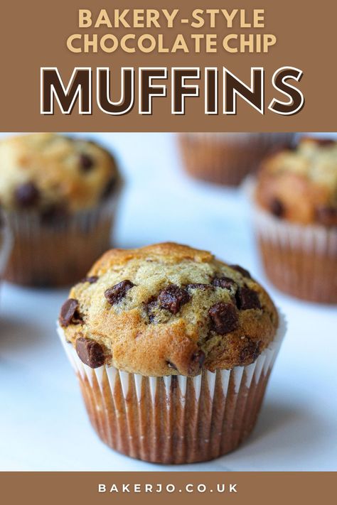 Moist Choc Chip Muffins, Vanilla Choc Chip Muffins, Best Banana Chocolate Chip Muffins, Choc Chip Muffins Recipe, Easy Banana Chocolate Chip Muffins, Moist Chocolate Chip Muffins, Homemade Chocolate Chip Muffins, Banana Choc Chip Muffins, Homemade Muffins Recipe