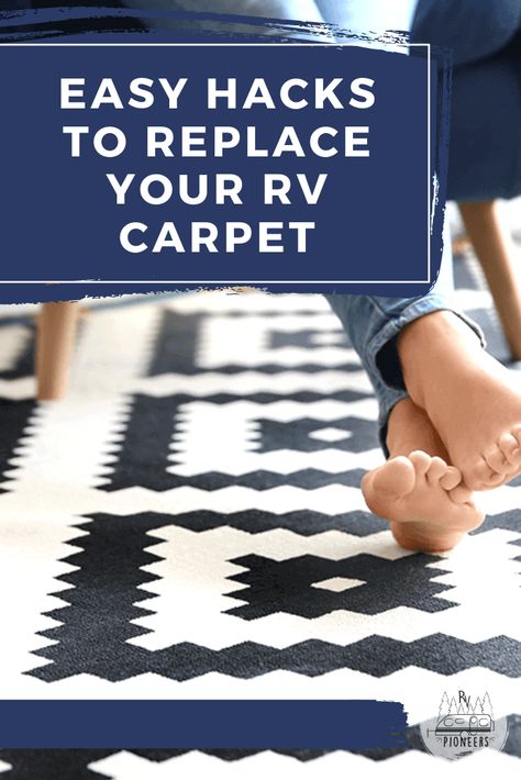 Nobody wants dirty, old, worn out carpet in your home away from home, right? Take it from someone who's been there, the right carpet choices for your RV can make a world of difference and here are some easy hacks to replace your RV carpet and make it feel more like home! #rv #rvliving #camping #travel Rv Carpet Removal, Removing Rv Carpet, Rv Rugs Indoor, Rv Carpet Replacement, Rv Carpet, Rv Flooring, Camper Flooring, Carpet Replacement, Marine Carpet