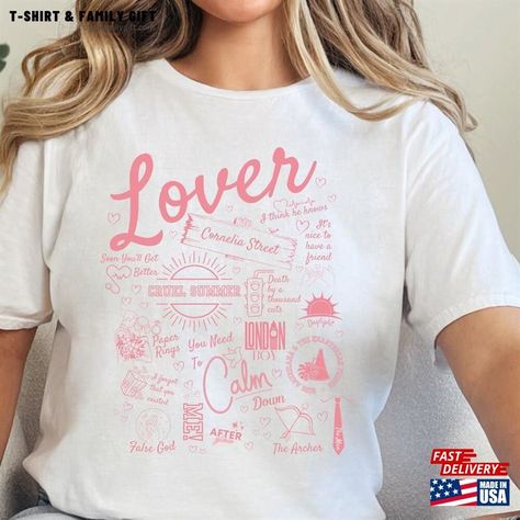 Taylor Swift Lover T-Shirt Classic Check more at https://tshirtfamilygift.com/product/taylor-swift-lover-t-shirt-classic/ Taylor Swift Lover Shirt, Eras Tour Outfit, Taylor Swift Lover, Taylor Swift Shirts, Cruel Summer, Eras Tour, Summer Tshirts, Outfit Idea, Unisex Sweatshirt