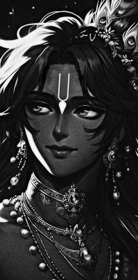 Krishna Ji Aesthetic Wallpaper, Shri Krishna Aesthetic, Krishna Images Drawing, Krishna Aesthetic Images, Krishna Ji Sketch, Lord Krishna Aesthetic, Krishna Wallpapers Aesthetic, Krishna Anime, Krishna Aesthetic