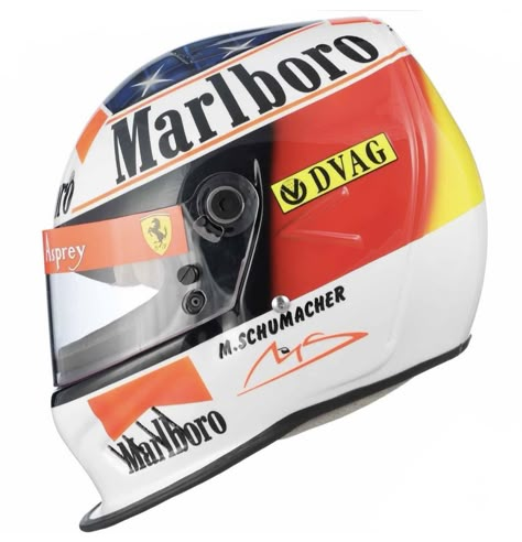 Michael Schumacher - Ferrari - 1996 Michael Schumacher Helmet, Formula 1 Helmet, F1 Outfit, Mika Hakkinen, Nigel Mansell, Niki Lauda, Kimi Raikkonen, Nico Rosberg, Michael Schumacher