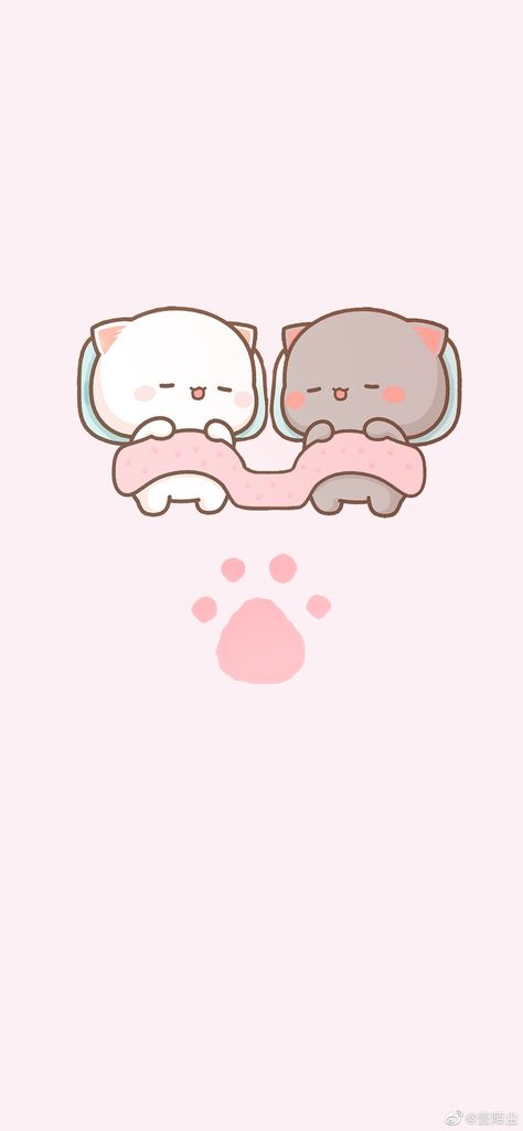 Peach And Goma Cat Wallpaper, Kawaii Background, Alone In The Dark, Milk & Mocha, Cute Love Pictures, Cat Wallpaper, Cute Backgrounds, Fall Wallpaper, Mochi