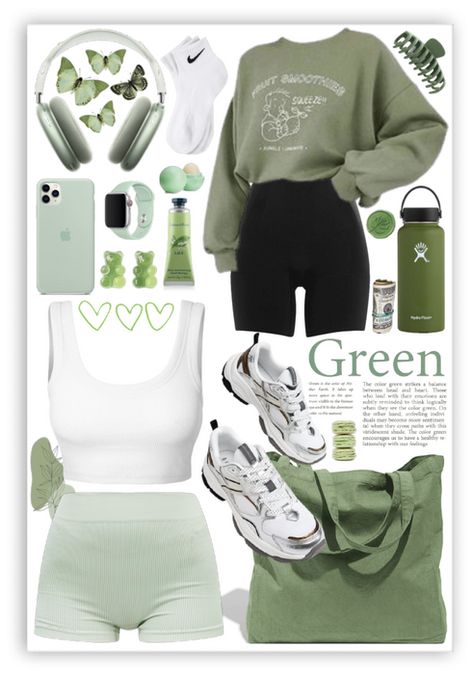 Green Outfits For Women, Green Accessories, Fitness Trends, Athletic Style, Athleisure Outfits, Green Outfit, Outfit Shoplook, Athletic Fashion, Fit Check