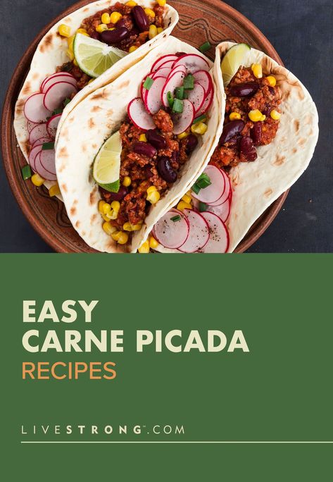 Find out how to make carne picada with two easy recipes, one on the stovetop and one in the slow cooker. Add carne picada to tacos, fajitas, burritos and bowls. Carne Picada Recipes Taco, Picada Recipes, Carne Picada Recipes, Healthier Habits, How To Make Taco, Calorie Tracker, Wellness Trends, Favorite Comfort Food, Taco Recipes