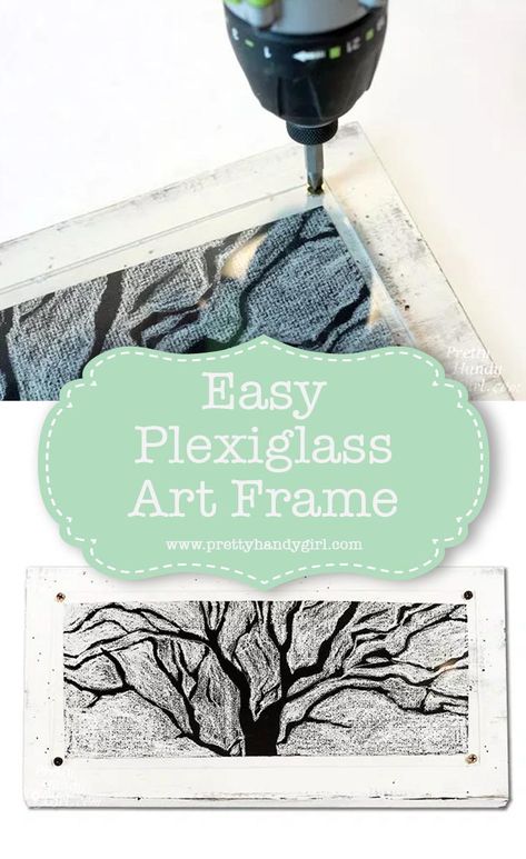 Add charm to your wall art with this easy plexiglass art frame tutorial from Pretty Handy Girl! #prettyhandygirl #wallart #DIY #tutorial Plexiglass Art Ideas, Plexiglass Art, Frame Tutorial, Plexiglass Frames, Wedding Signs Diy, Diy Gifts For Friends, Diy School Supplies, Summer Diy