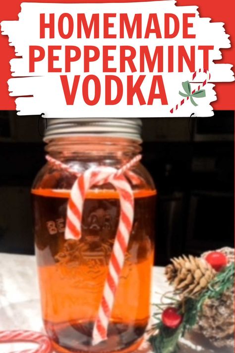 Infused Vodka Recipes Diy, Peppermint Extract Recipes, Peppermint Cocktail, Homemade Liqueur Recipes, Peppermint Vodka, Infused Liquors, How To Make Candy, Homemade Alcohol, Low Carb Cocktails