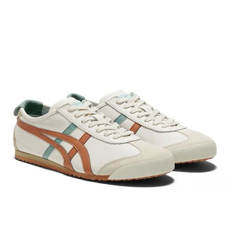 #onitsukatigermexico66 sneaker Tiger Mexico 66, Onitsuka Tiger Mexico 66, Mexico 66, Orange Outfit, Asics Shoes, Onitsuka Tiger, Suede Material, Casual Lace, Training Shoes