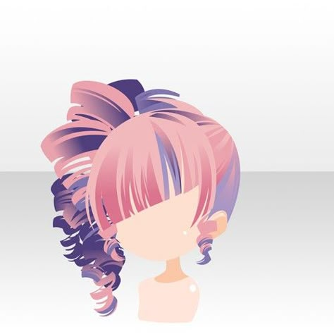 Drawing Hairstyles, Part Hair, Chibi Hair, Pelo Anime, Manga Hair, Hair Sketch, Hand Drawing Reference, Multicolored Hair, Cocoppa Play