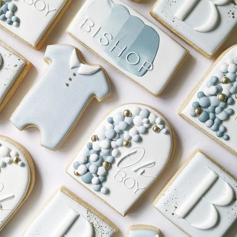 Boy Baby Shower Cookies Decorated, Baby Boy Sugar Cookies, Oh Boy Cookies, Cloud 9 Baby Shower Cookies, Frosted Cookies Designs, Baby Shower Sugar Cookies Boy, Baby Boy Cookies, Monogram Cookies, Crazy Cookies