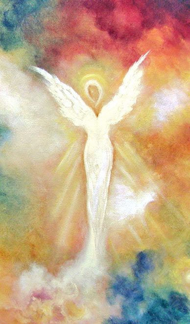 Angel Print Spiritual Wall Art Wall Décor Spiritual Gift Angel Spiritual Art, Painting Angels On Canvas, Light Beings Spiritual Art, Healing Paintings Spiritual, Guardian Angel Painting, Spiritual Art Painting, Meditative Art, Spiritual Art Soul, Crows Drawing