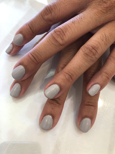 Summer fuji by dnd 💅🏽 #gelmani #gelcolor #gelpolish #gelnails #dnd @dndgel Dnd Summer Fuji, Dnd Light Grey Gel Polish, Dnd Gray Gel Polish, Nail Polish Summer, Dnd Nail Polish, Nail Shades, Pedi Ideas, Dnd Gel Polish, Gel Mani