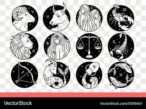 Zodiac Symbols, Mythological Creatures, Starry Sky, Transparent Png, Constellations, Png Images, Zodiac Signs, Adobe Illustrator, Hand Drawn