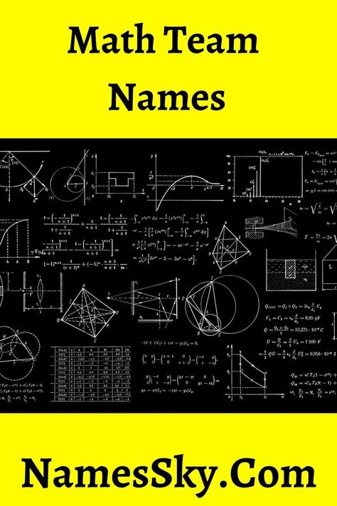 Are you searching for some collections of Math Team Names? Well now you are in the right place. Here we share some best collections of the Math Team And Group Names ideas. So here you can easily find the best Math Names for your team. So keep reading. @cameramath @math2062 @mathambassador @sciencesparks @nameslist Group Names Ideas, Group Names, Math Groups, Names Ideas, Name Ideas, Team Name, Team Names, Cool Names, Reading