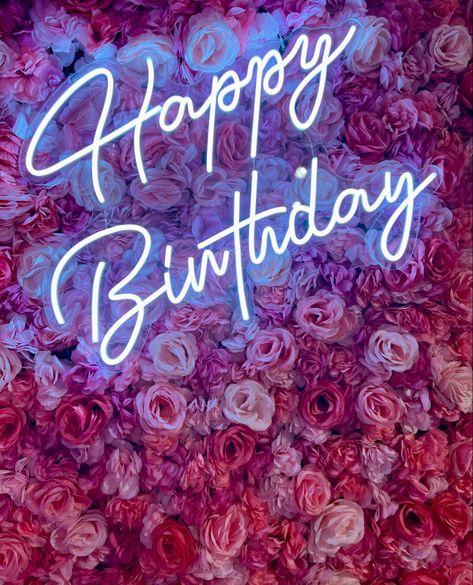 Birthday 26 Quotes, Happy Birthday Aethstetic, Sweet 16 Neon Sign, Pink Aesthetic Birthday, Happy Birthday Aesthetic, Happy Birthday Barbie, Happy Birthday Pink, Happy 23rd Birthday, Bubble Birthday