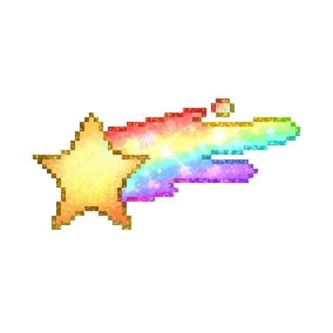 Y2k Stickers, Star Doodle, Piskel Art, 8 Bit Art, Pixel Art Templates, Rainbow Png, Pix Art, Valentine Projects, Minecraft Pixel Art