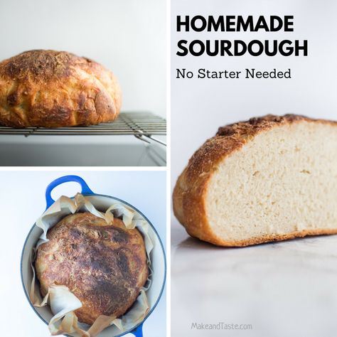 Sourdough Bread Without Starter, Bread Without Starter, Make Sourdough Bread, Making Sourdough Bread, Prehistoric Man, Lemon Blueberry Bread, Oatmeal Bread, Make Bread, Bread Mix