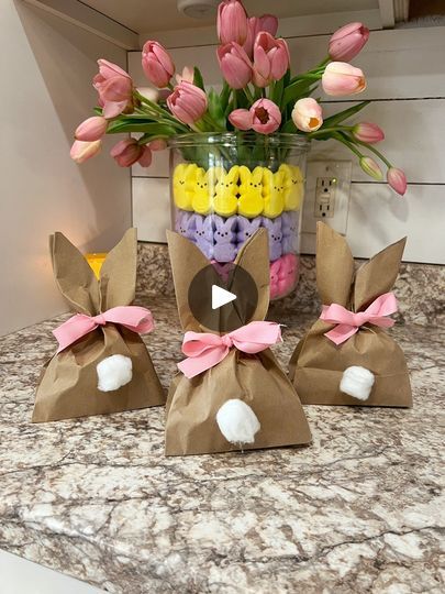 304K views · 2.5K reactions | DIY easter bunny treat bags! 🐰🐰These are so simple to make and they would make great gifts for kids and/or teachers!😍Just get a brown paper bag and stencil some bunny ears on. Then cut it out and add your candy. Lastly tie a ribbon around the middle and add a cotton ball for the bunny tail!🐰🐰#easterdecor #easterdiy #easter #easterdecor #easterbunny #eastercrafts #eastertreats #eastergifts #eastertime #diy #diyideas #diycrafts #easydiy #easterdecoration #easter | Our Winton home | Roy Rogers and Dale Evans · Peter Cottontail Peter Cottontail Easter, Easter Bunny Treat Bags, Bunny Treat Bags, Evans Peter, Diy Easter Bunny, Easter Bunny Treats, Dale Evans, Easter Treat Bags, Easter 2023