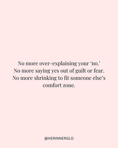 Boundaries are self-respect in action. Saying no is reclaiming your power. And protecting your energy is the ultimate glow-up strategy. So today, I’m giving you permission to stop settling. If it’s not a hell yes—it’s a no. Simple. Period. Because when you start saying no to what drains you, you open up space for everything that will fuel your next-level self. 🔥 It’s time to own your worth. It’s time to level up. And it’s time to say NO to anything that doesn’t match the energy of th... When You Start Saying No Quotes, Stop Settling For Less Quotes, Take Up Space Quotes, Your Worth It, Protecting Your Energy, Space Quotes, Saying No, 2025 Vision, Self Respect