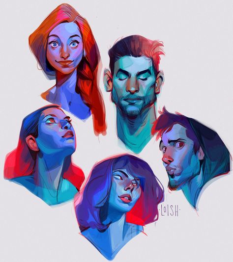 Colorful Sketches, Arte Sketchbook, Character Design Animation, Cartoon Character Design, Illustration Character Design, Facial Expressions, Art Reference Photos, Portrait Drawing, Art Sketchbook