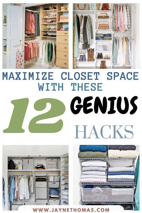 Discover smart closet organization ideas to free up space! Learn how to declutter and optimize your small closet effortlessly. Say goodbye to chaos and hello to organized bliss. 👚👗👠 Organization Ideas For Small Closets, Ideas For Small Closets, Maximize Small Closet Space, Maximize Small Closet, Organize Closet Space, Maximize Closet Space, Smart Closet, Small Closet Space, Closet Organization Ideas