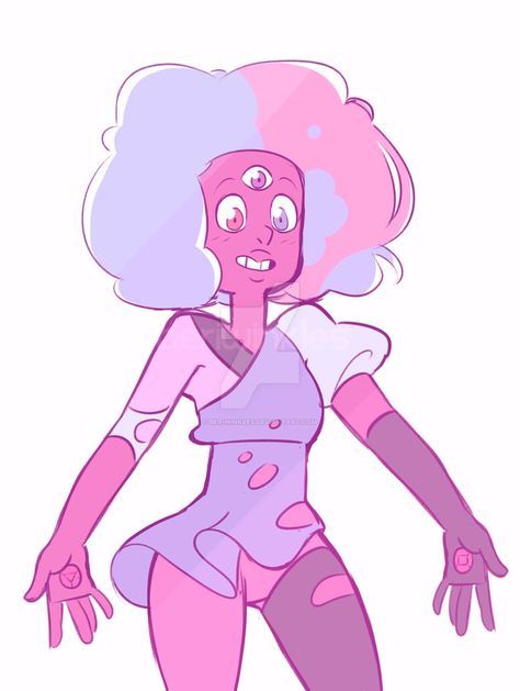 Cotton Candy Garnet, Garnet Fanart, Clean Lineart, Garnet Steven, Garnet Steven Universe, Greg Universe, Steven Universe Drawing, Steven Universe Comic, Steven Universe Gem