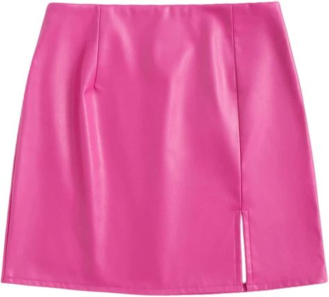 Pink Leather Skirt, Wardrobe Images, White Cowgirl Boots, Mini Skirt Fashion, Pu Leather Skirt, Barbie Costume, Pretty Shorts, Women Skirts, Black Leather Skirts