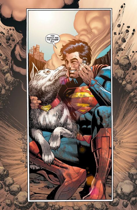 Sergio on Twitter: "I'll never get tired of saying how much I love Grant Morrison's Action Comics run, and this was a perfect ending 💙… " Dog Comics, Grant Morrison, Action Comics, The Other Guys, End Of Days, Young Justice, Master Chief, Superman, Dc Comics