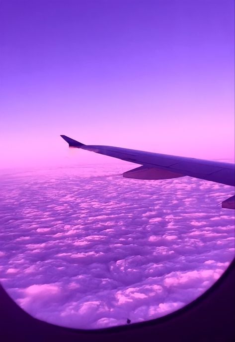 Purple Aethstetic Wallpaper, Lavender Clouds, Pinterest Wallpaper, Vision Board Pics, Plane Photography, Violet Aesthetic, Vision Board Photos, Vision Board Wallpaper, Airplane Photography