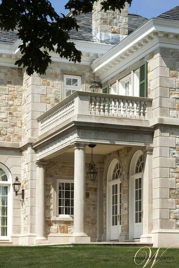 classical stone exterior Stone And Brick House Exterior, Stone Installation, Old House Design, House Brick, Home Designs Exterior, Stylish Car, Tuscan Design, Brick Exterior, Brick Exterior House