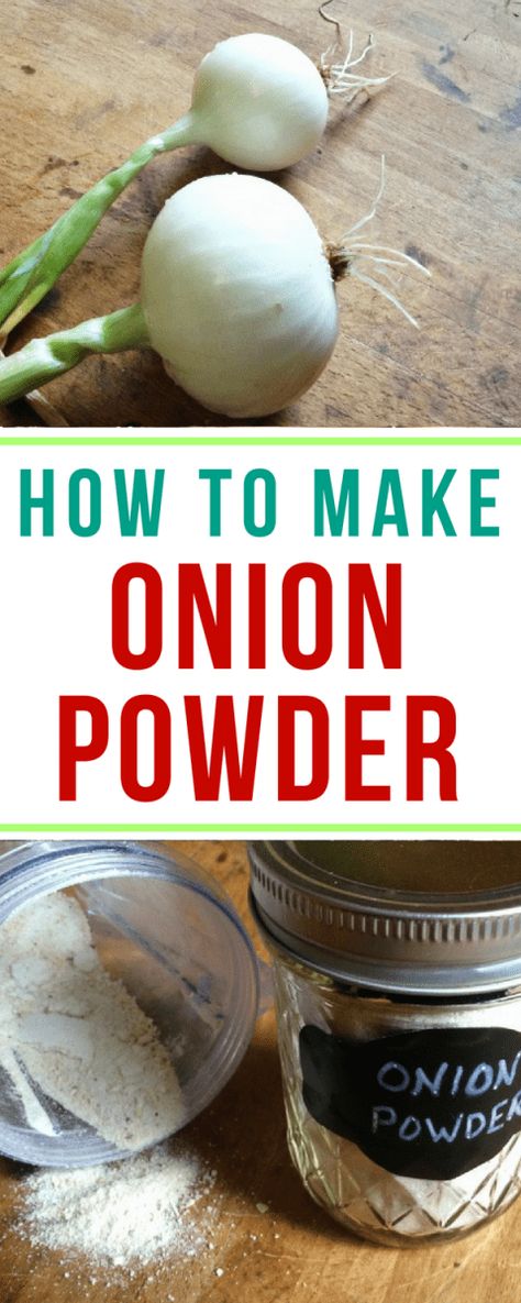 Super easy DIY for how to make onion powder at home! Diy Onion Powder, Diy Easy Recipes, Dehydrating Food, Dehydrated Foods, Diy Spices, Survival Quotes, Homemade Mixes, Homemade Spices, Homemade Seasonings