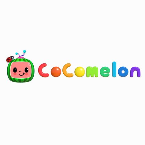 Cocomelon Logo Png, 1st Birthday Cocomelon Theme, Cocomelon Logo, Cartoon Watermelon, Traditional Nursery Rhymes, Kids Youtube Channel, Coco Melon, Traditional Nursery, Birthday Logo