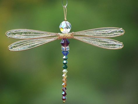 Garden Rooftop, Clay Garden, Copper Pyramid, Dragonfly Ornament, Beaded Dragonfly, Brick Garden, Swarovski Heart, Dragonfly Art, Sedona Az