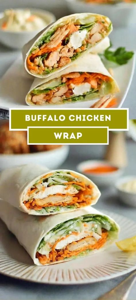 Flatbread Wraps, Buffalo Chicken Wrap Recipe, Dinner Ideas On A Budget, Wrap Ingredients, Buffalo Chicken Wrap, Dinner Ideas Crockpot, Crispy Sweet Potato Fries, Lemon Chicken Pasta, Honey Lemon Chicken