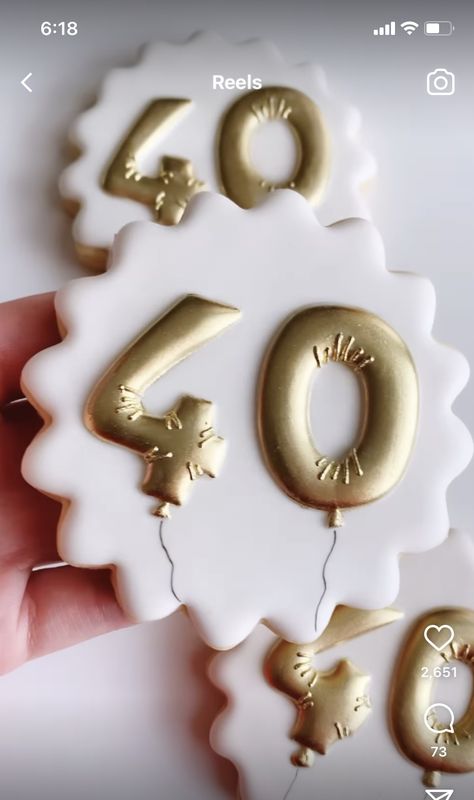 Forty And Fabulous Cookies, 60th Birthday Decorated Cookies, 40th Birthday Cookies For Men, 21st Birthday Sugar Cookies, 40th Cookies, Divorce Cookies, Celebration Cookies, Gold Cookies, No Bake Sugar Cookies