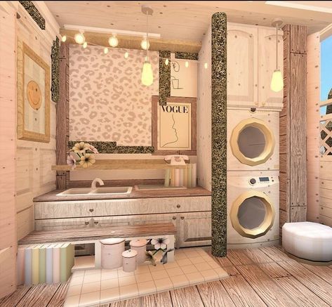 Bloxburg Laundry Room Ideas, House Ideas Bloxburg, Bloxburg House Ideas Exterior, Blocksburg Room Ideas￼, House Ideas Exterior, Two Story House Design, Bloxburg House Ideas Layout, Bloxburg House Ideas 2 Floor, House Decorating Ideas Apartments