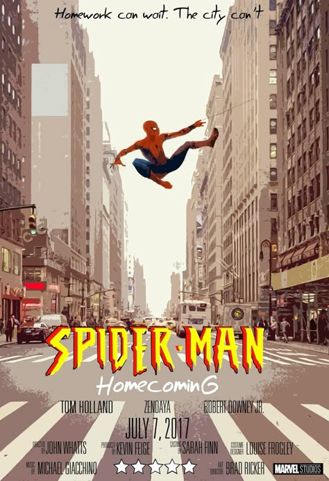 Spiderman Homecoming Poster, Hoco Posters, Homecoming Poster, Movie Poster Room, Spiderman Poster, Ben Reilly, Homecoming Posters, Avengers Theme, Best Marvel Characters