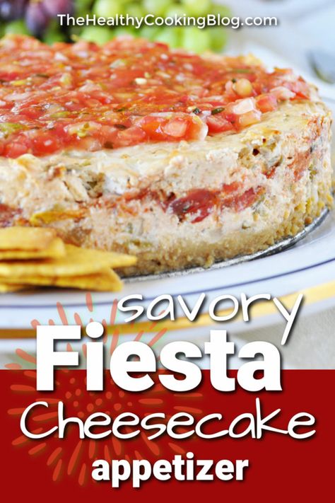 Mexican Cheesecake Recipe Best Savory Cheesecake Appetizer For Parties Savoury Cheesecake Recipes, Savory Cheesecake Recipes, Mexican Cheesecake Recipe, Cheesecake Appetizer, Mexican Cheesecake, Savory Cheesecakes, Cream Cheese Appetizer Recipes, Savory Cheesecake, Cheese Recipes Appetizers