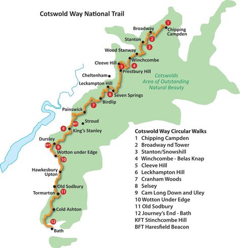 Cotswold Way National Trail, Cotswolds Way, Cotswolds Hiking, Cotswolds Walks, Cotswolds Map, Road Trip Uk, Cotswold Way, Cotswolds England, Visit Uk