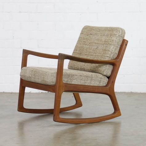 Vintage Rocking Chairs, Ole Wanscher, Vintage Rocking Chair, Rocking Chairs, Cool Chairs, Danish Design, Rocking Chair, Living Dining Room, Floor Chair