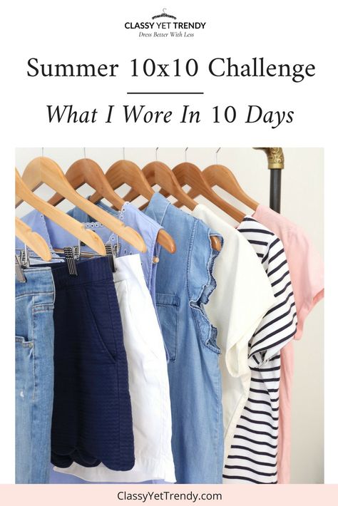 I recently participated in the 10×10 Summer Challenge #summer10x10, hosted by Lee, from Stylebee.  For 10 days I put my Summer capsule wardrobe to the test by doing a “10×10 Challenge“.  Whether you use a capsule wardrobe system or just want to test your wardrobe, you can do this challenge by wearing 10 items, 10 ways for ... Read More about  10 x 10 Summer Challenge: What I Wore In 10 Days 10 Items 10 Ways, 10 Day Capsule Wardrobe Summer, 10 Day Travel Wardrobe Summer, Sharp Outfits, 10x10 Challenge, Workwear Winter, Traveling Italy, 10 Item Wardrobe, French Minimalist