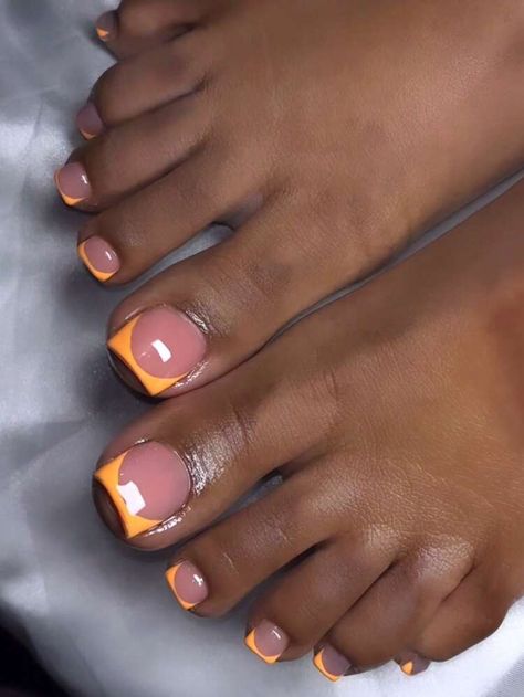 Pedicure Gel, Pedicure Designs Toenails, Fake Toenails, Gel Toe Nails, Acrylic Toe Nails, Acrylic Toes, Toe Nail Color, Cute Toe Nails, Work Nails