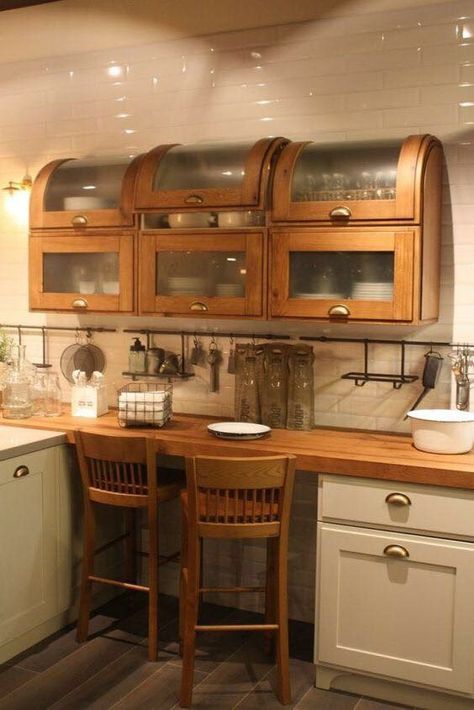 Outdoor Kitchen Countertops, Casa Vintage, Wood Kitchen Cabinets, Wood Kitchen, Dream House Decor, Cheap Home Decor, My New Room, Dream Home Design, Home Decor Kitchen