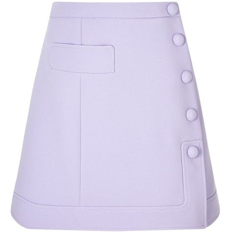 Carven Lilac Crepe A-Line Mini Skirt ($240) ❤ liked on Polyvore featuring skirts, mini skirts, bottoms, purple, short mini skirts, a line mini skirt, button a line skirt, purple mini skirt and purple skirt Foldover Skirt, Purple Mini Skirt, Skirt A Line, Crepe Skirt, Short A, Purple Skirt, Scream Queens, Mode Kpop, Skirt Short