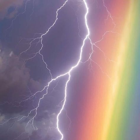 Rainbow And Lightning, Rainbow Lightning, Silly Things, Three Days, No Name, 11 11, Photoshop, California, Rainbow