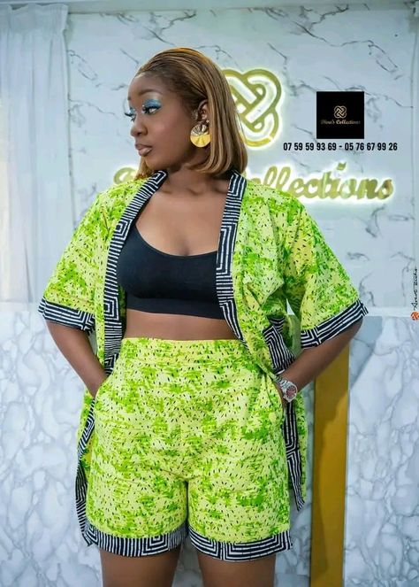 Palazzo Shorts, Bold Fashion Outfits, Ankara Top Styles, Dress Designs For Stitching, African Print Jumpsuit, African Print Shirt, Fancy Short Dresses, Classy Short Dresses, Ankara Short Gown Styles