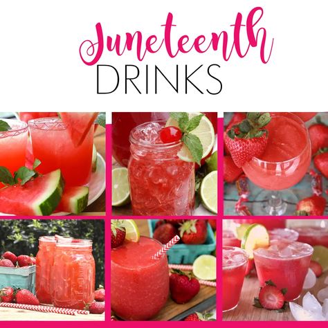 What Is Juneteenth, Juneteenth Celebration, Strawberry Soda, Divas Can Cook, Foods Ideas, Southern Sweet Tea, Red Drinks, Juneteenth Day, Strawberry Mint