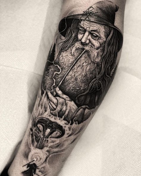 A Wizard Is Never Late, Gandalf Tattoo, Lotr Gandalf, Wizard Tattoo, Lotr Tattoo, Lord Of The Rings Tattoo, Nerd Tattoo, Witch Tattoo, Buddha Tattoo