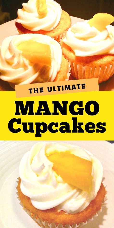 Mango Cupcakes, Jamaican Desserts, Mango Dessert Recipes, Spring Dessert, Mango Dessert, Mango Cake, Boxed Cake, Spring Desserts, Mango Recipes