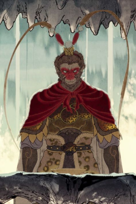 Black Myth Wukong Fanart, Black Myth Wukong Art, Monkey King Anime, Sun Wukong Pfp, Sun Wukong Art, Son Wukong, Wu Kong, The Monkey King, Black Myth Wukong